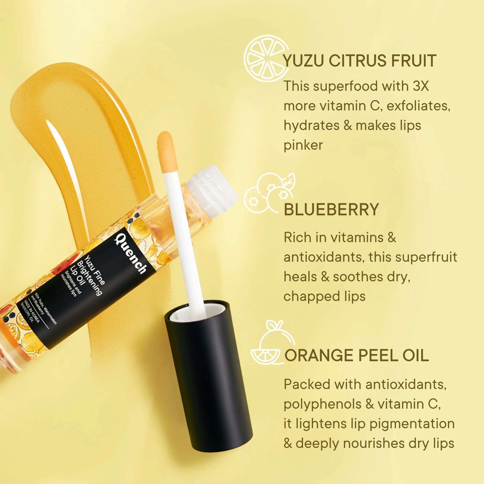 Brightening Lip Oil with Yuzu Vitamin C - 5 ML - Image 3