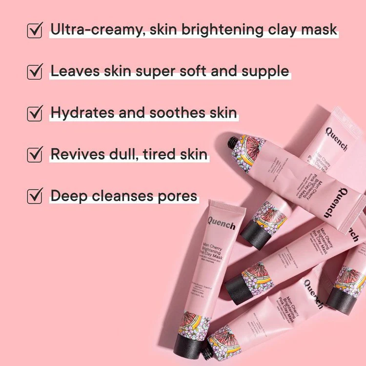 Brightening Pink Clay Mask with Cherry Blossom Radiance Mini - Pack of 2 - Image 3