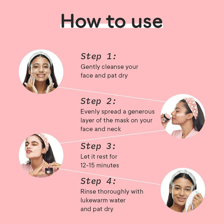 Brightening Pink Clay Mask with Cherry Blossom Radiance Mini - Pack of 2 - Image 5