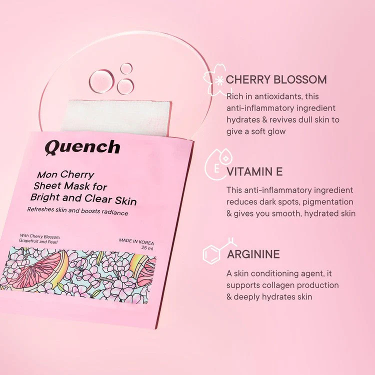 Brightening & Skin Clarifying Sheet Mask with Cherry Blossom Radiance - 25 ML - Image 6