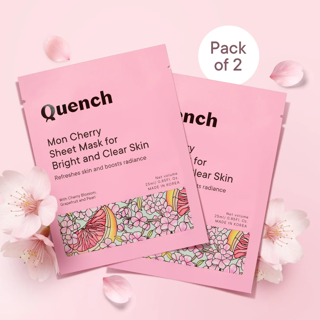 Brightening & Skin Clarifying Sheet Mask with Cherry Blossom Radiance - 25 ML - Pack Of 2