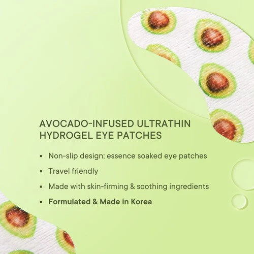 Brightening Under Eye Hydrogel Patch with Avocado Vitamins C & E - 1 PAIR - Image 4