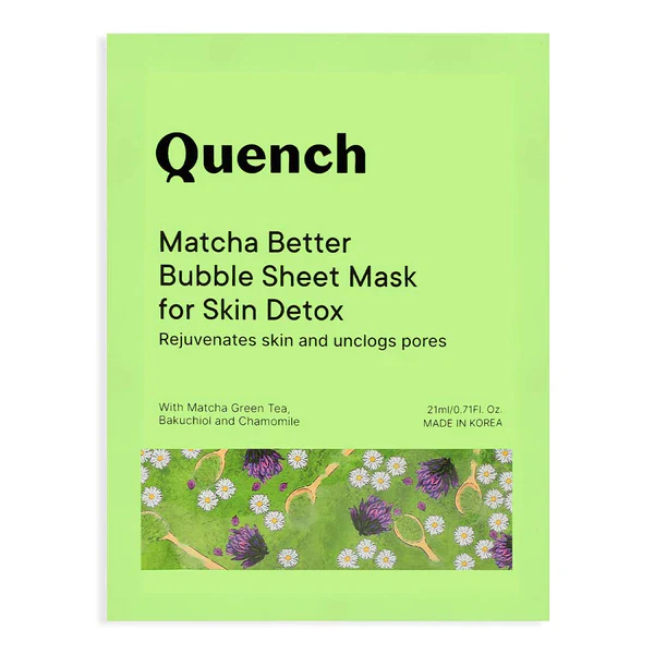 Bubble Sheet Mask with Matcha Green Tea Anti-Oxidants (Pack of 6) - Image 4