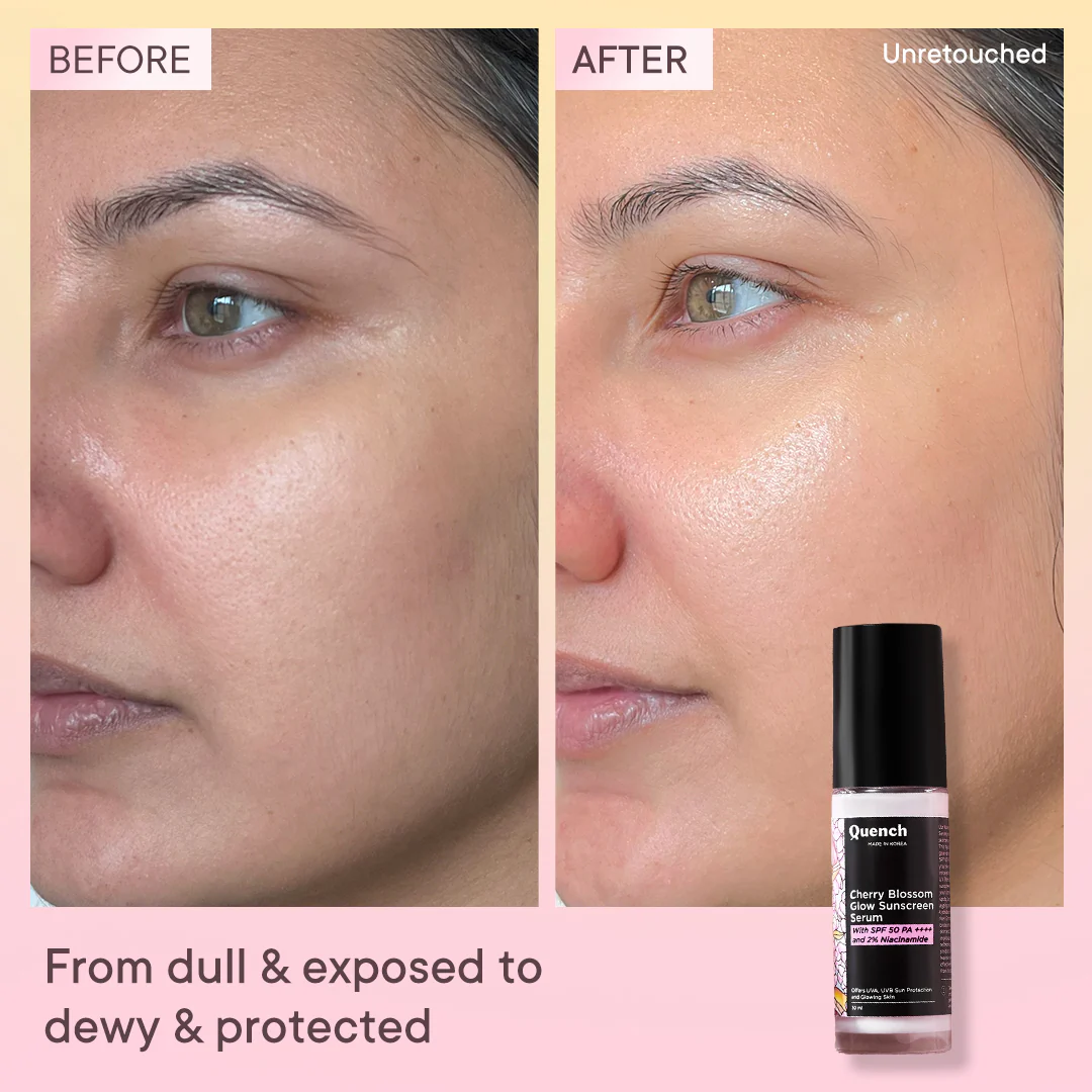 Cherry Blossom Glow Sunscreen Serum with 2% Niacinamide - Image 3