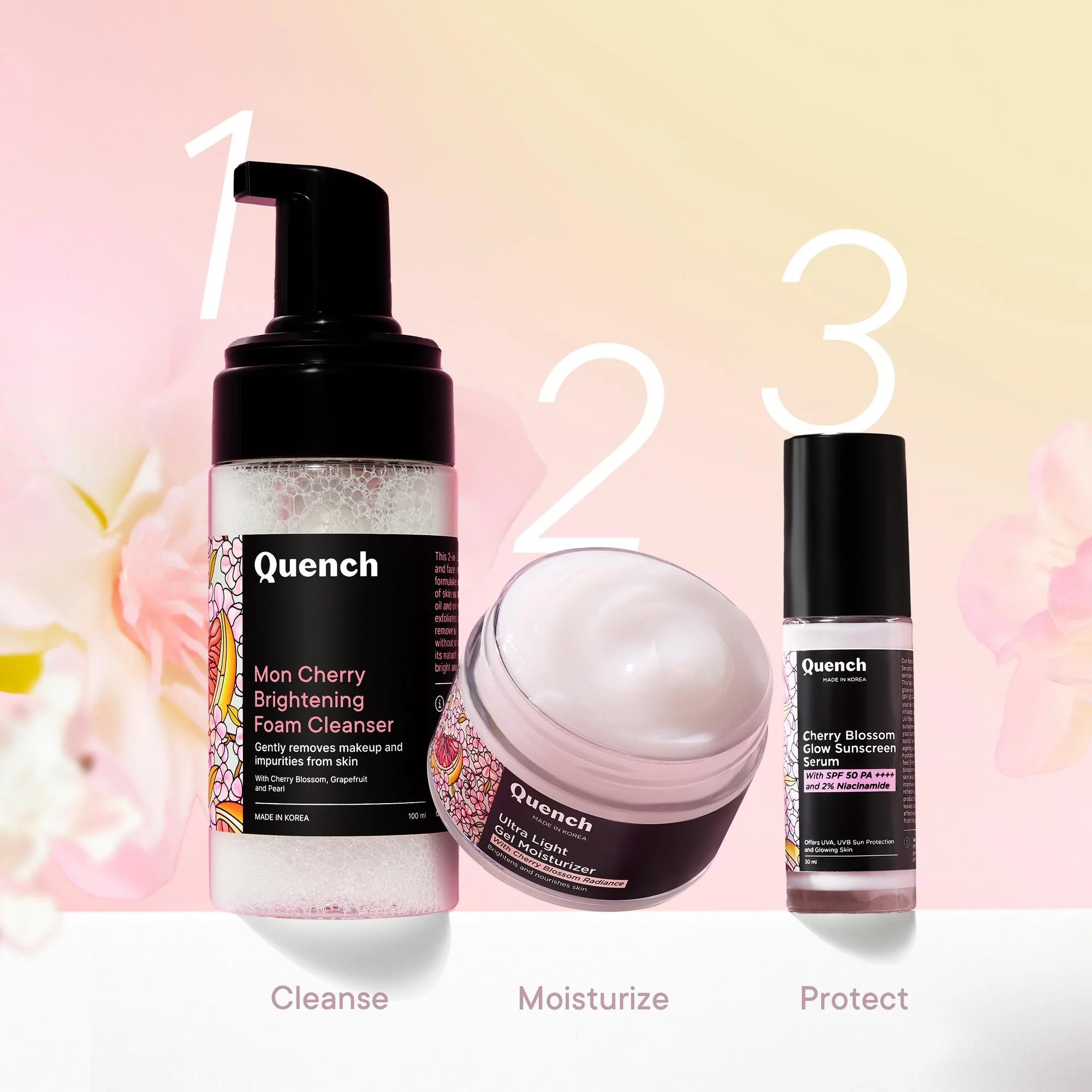 Cherry Blossom Glow Sunscreen Serum with 2% Niacinamide - Image 7