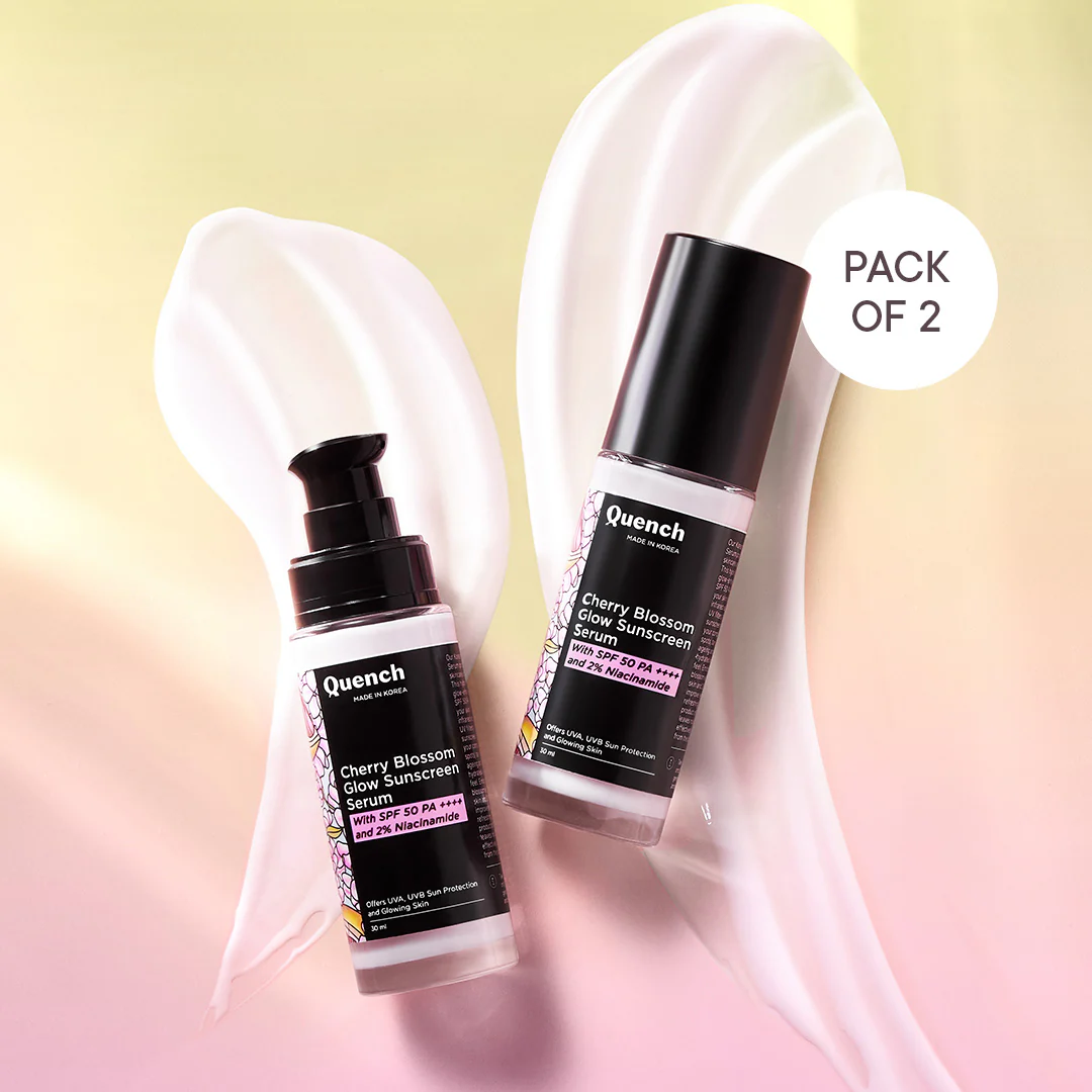 Cherry Blossom Glow Sunscreen Serum with 2% Niacinamide - Image 9