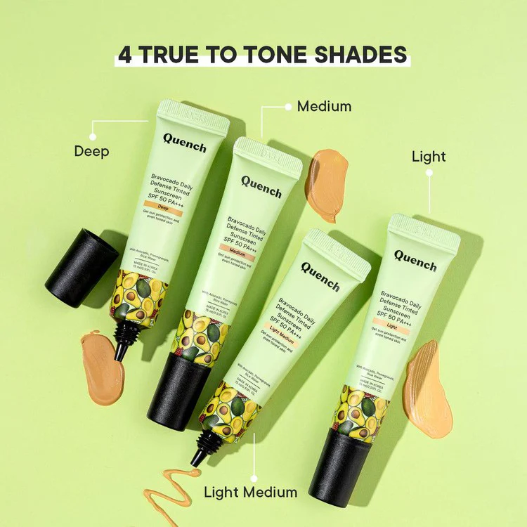 Daily Defense Tinted Sunscreen SPF 50 PA+++ with Avocado Vitamins C & E - 50 ML - Image 9