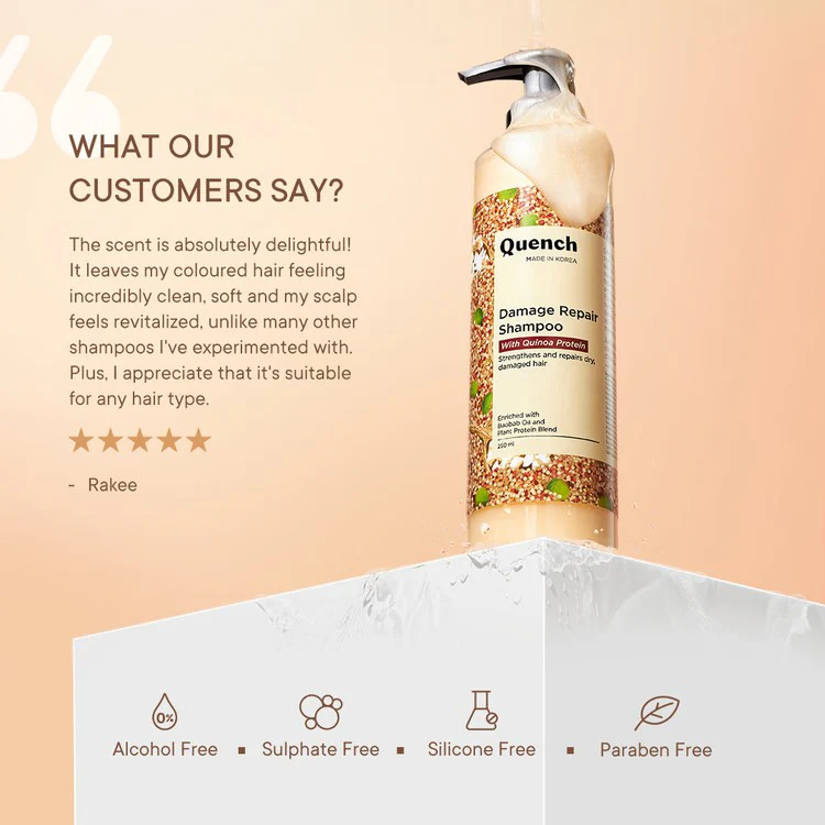 Damage Repair Shampoo with Quinoa Protein - 250 ML - Image 7
