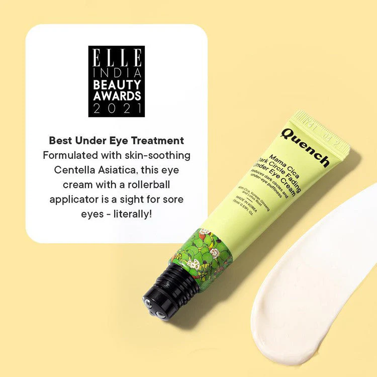 Dark Circle Under Eye Cream with Cica Herb Repair With Cooling Massage Roller- 15 ML - Image 6