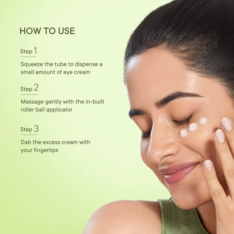 Dark Circle Under Eye Cream with Cica Herb Repair With Cooling Massage Roller- 15 ML - Pack of 1 - Image 3