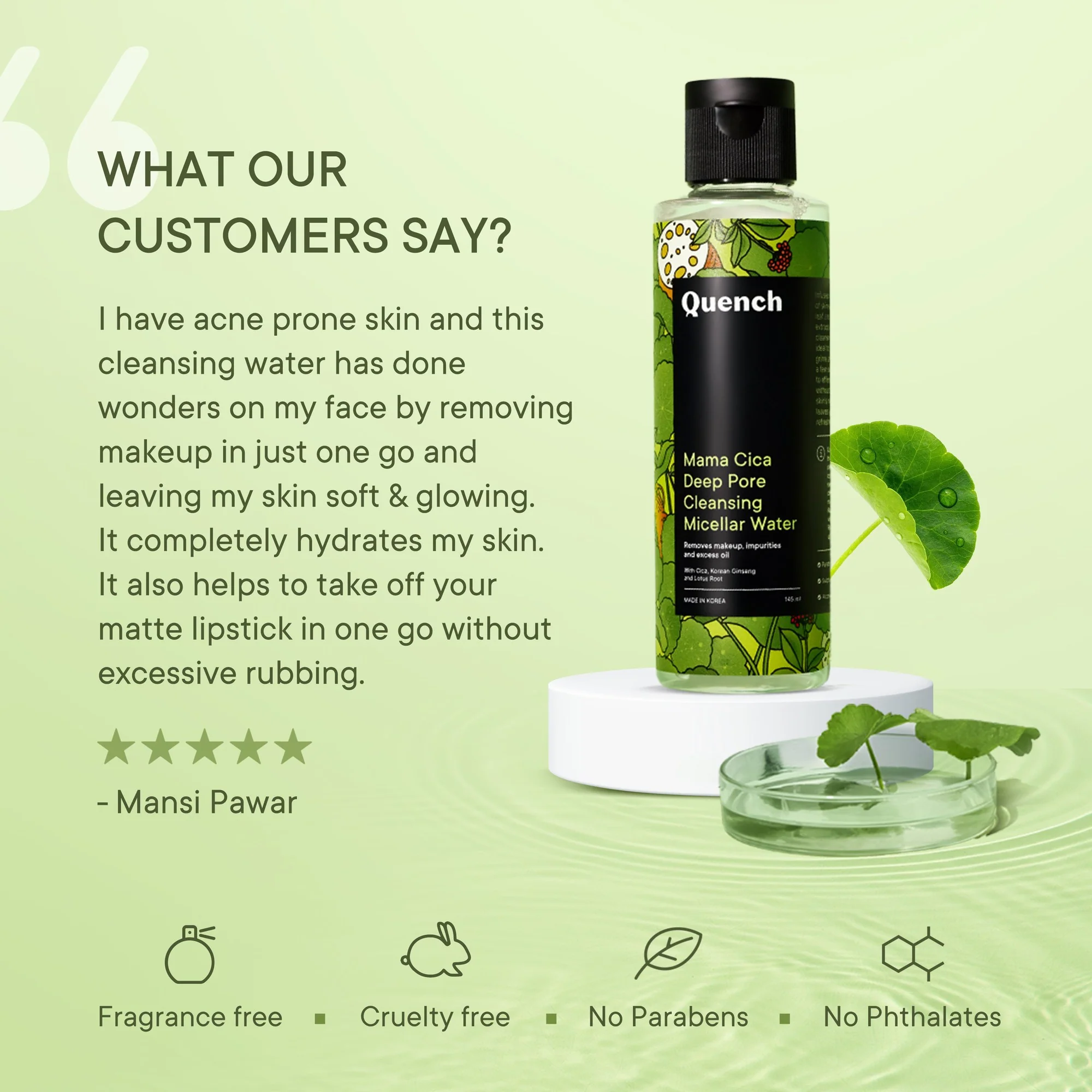 Deep Pore Cleansing Micellar Water with Cica Herb Repair (Pack of 2) - Image 7