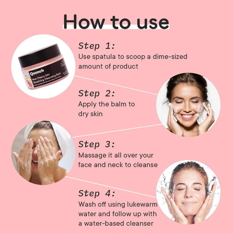 Dirt Dissolving Daily Cleansing Balm with Cherry Blossom Radiance (Pack of 2) - Image 6