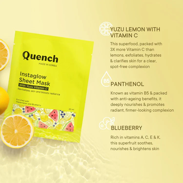 Instaglow Sheet Mask with Yuzu Vitamin C - Image 5