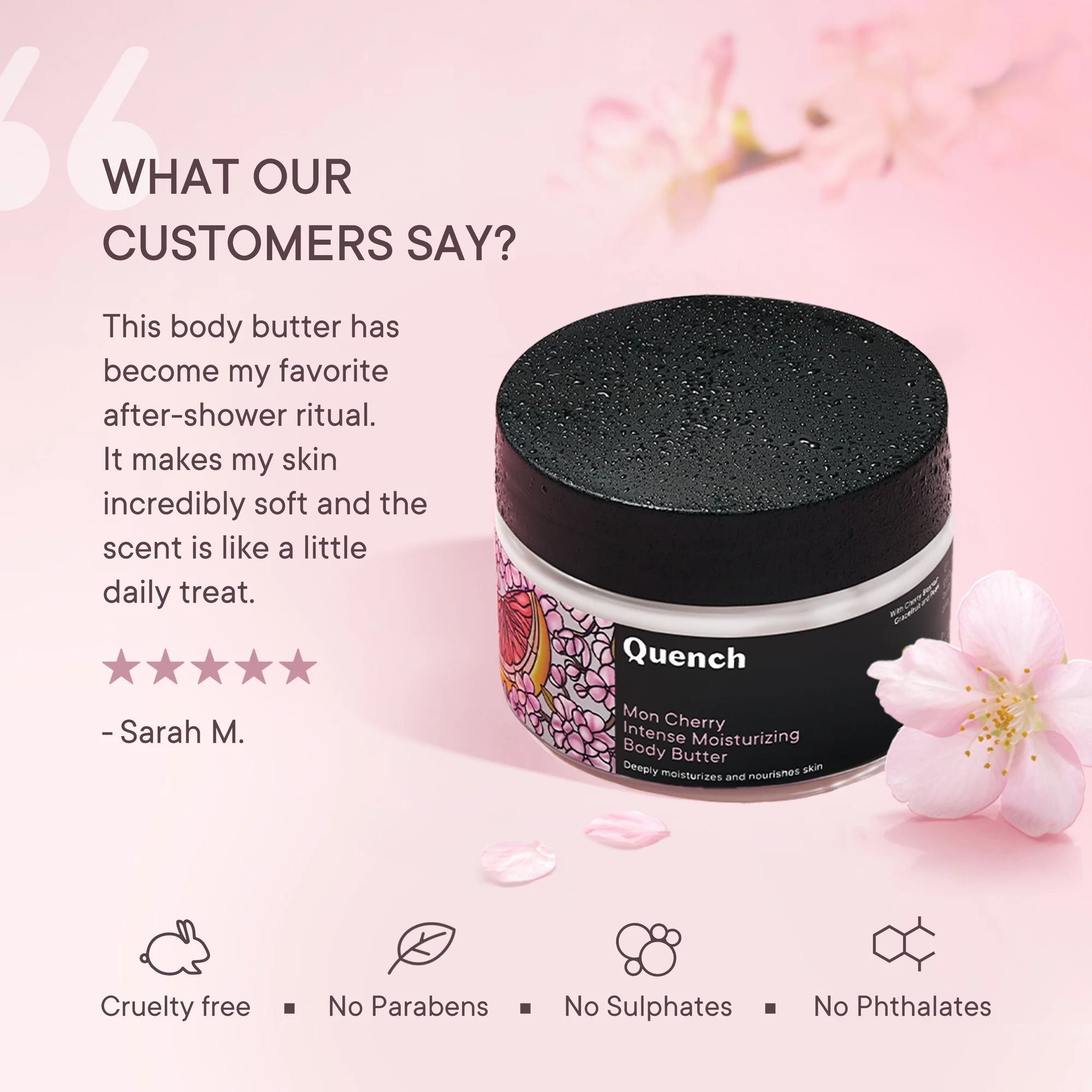 Intense Moisturizing Body Butter with Cherry Blossom Radiance - 100 ML - Image 5