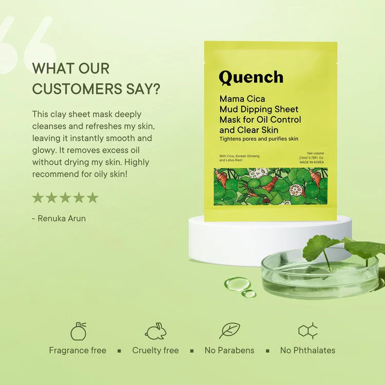 Mud Sheet Mask with Cica Herb Repair- 23 ML - Image 5