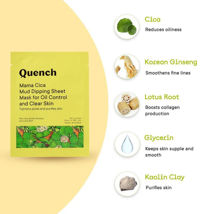 Mud Sheet Mask with Cica Herb Repair (Pack of 6) - Image 4