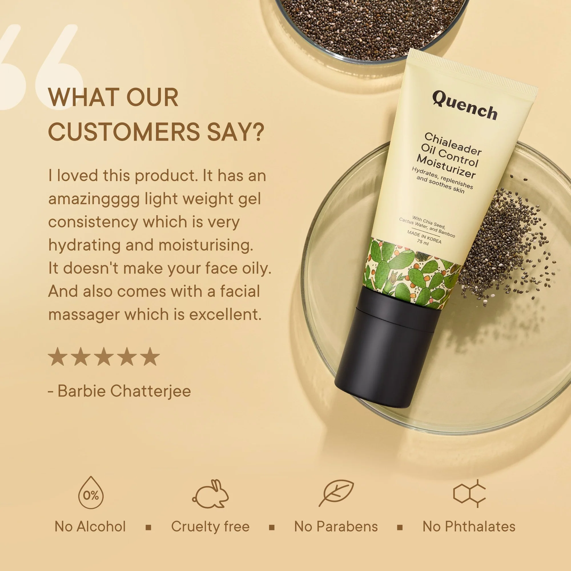 Oil Control Moisturizer with Chia Seeds Omega 3 - 75 ML - Image 5