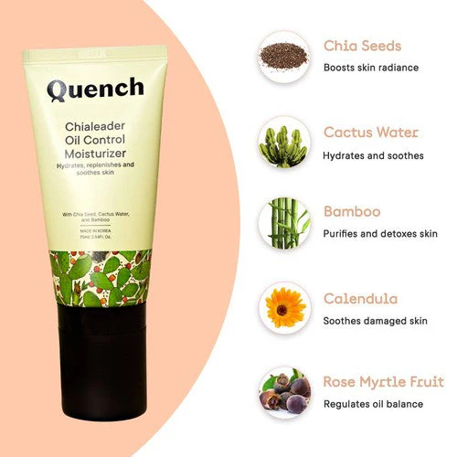 Oil Control Moisturizer with Chia Seeds Omega 3 - 75 ML - Pack of 1 - Image 3