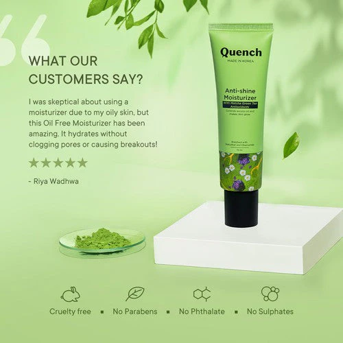 Oil Free Moisturizer with Matcha Green Tea - 75 ML (Pack of 1) - Image 5