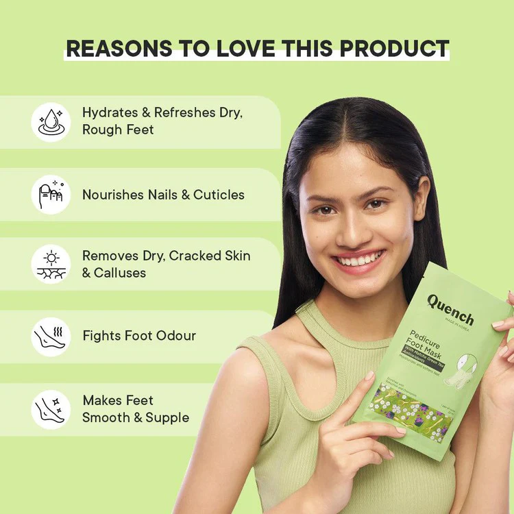 Pedicure Foot Mask with Matcha Green Tea - Image 3