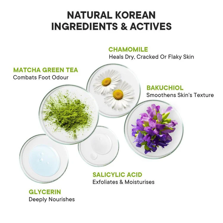 Pedicure Foot Mask with Matcha Green Tea - Image 4