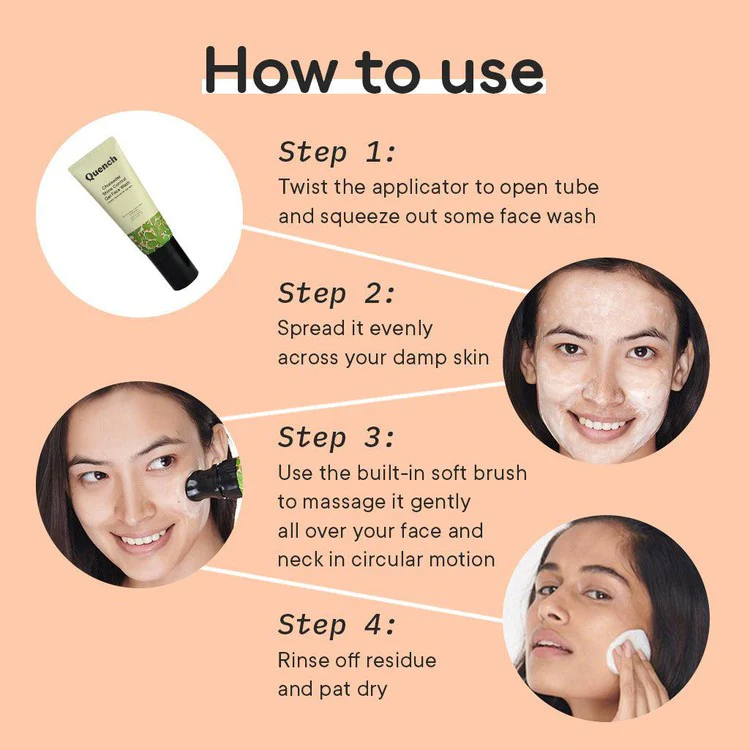Shine Control Gel Face Wash With Built-in Brush for Deep Cleansing - 100 ML - Free - Image 5