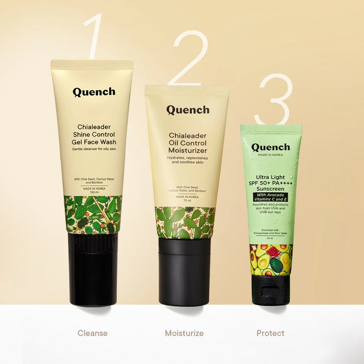 Shine Control Gel Face Wash with Chia Seeds Omega 3 With Built-in Brush for Deep Cleansing - 100 ML - Image 6
