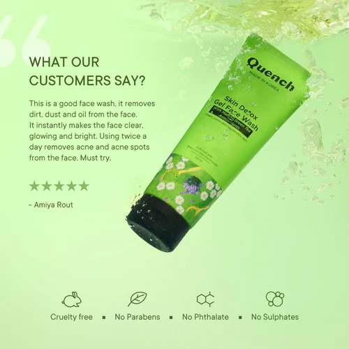 Skin Detox Gel Face Wash with Matcha Green Tea Anti-Oxidants (100 ML) - Image 5